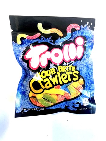 Trollii - Sour Brite Crawlers 600mg