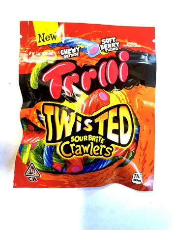 Trollii - Twisted Sour Brite Crawlers 600mg