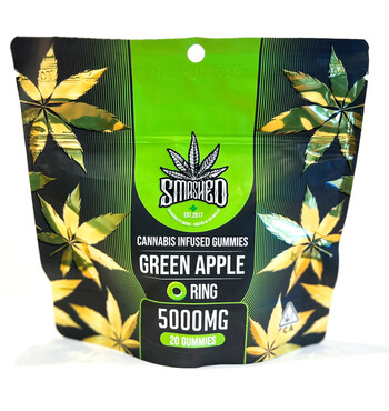 5000mg THC Green Apple Rings