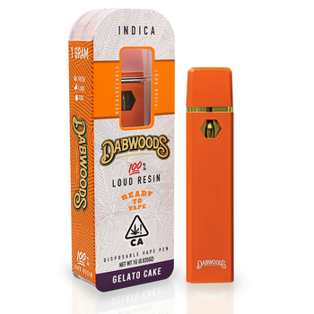 Dabwoods Disposable Live Resin Full gram - Gelato Cake - 1g