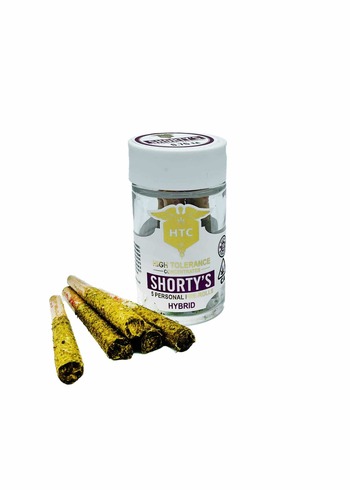 High Tolerance -Shorty’s 5 personal infused pre-rolls Hybrid - GELANADE